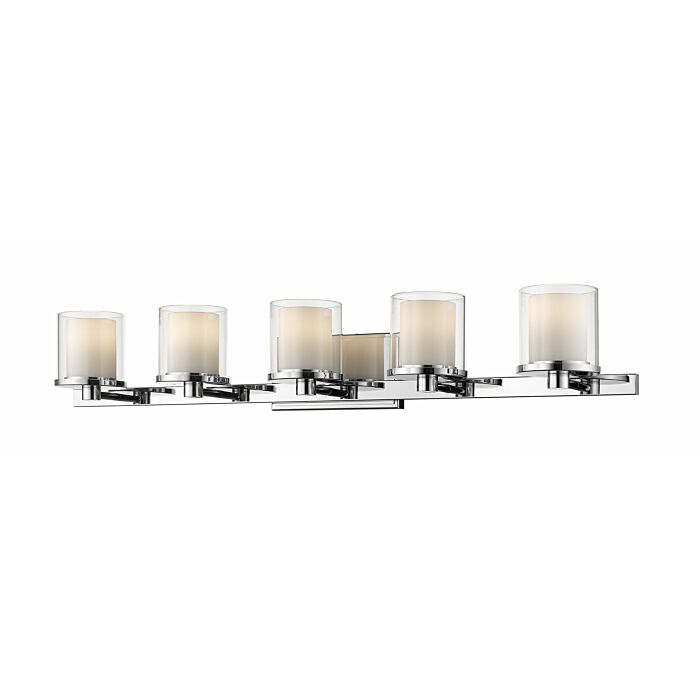 Z Lite Schema 5 Light Bathroom Vanity Light In Chrome