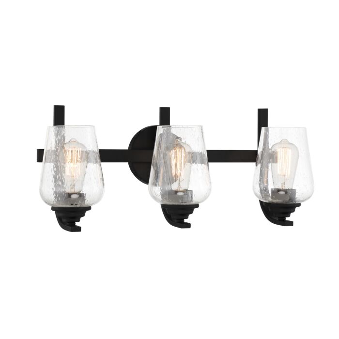 Minka Lavery Shyloh 3 Light Bathroom Vanity Light in Coal
