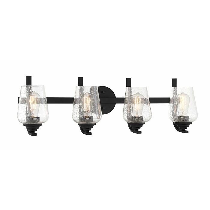Minka Lavery Shyloh 4 Light Bathroom Vanity Light in Coal