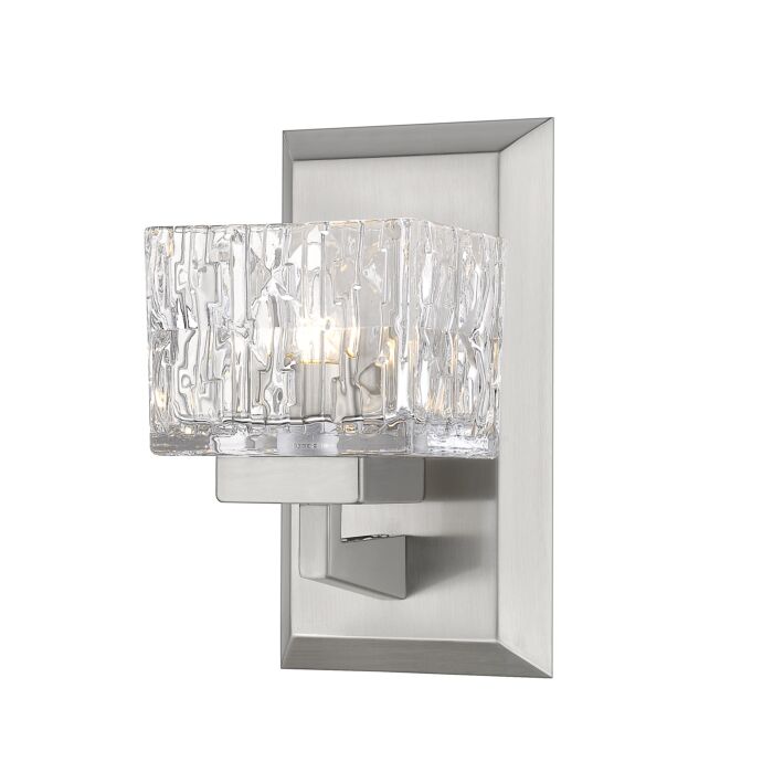 Z Lite Rubicon 1 Light Wall Sconce In Brushed Nickel