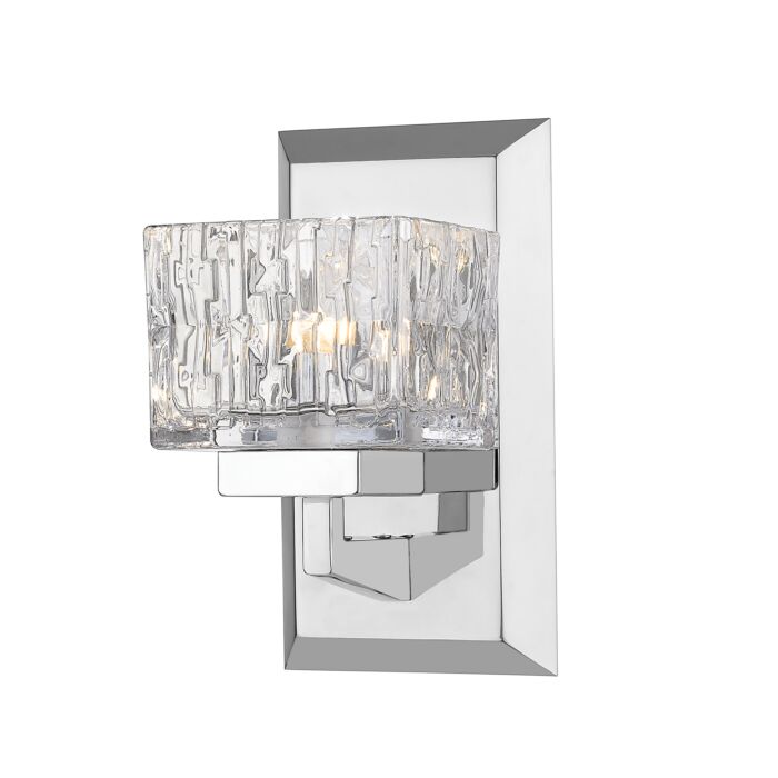 Z Lite Rubicon 1 Light Wall Sconce In Chrome