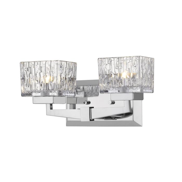 Z Lite Rubicon 2 Light Bathroom Vanity Light In Chrome