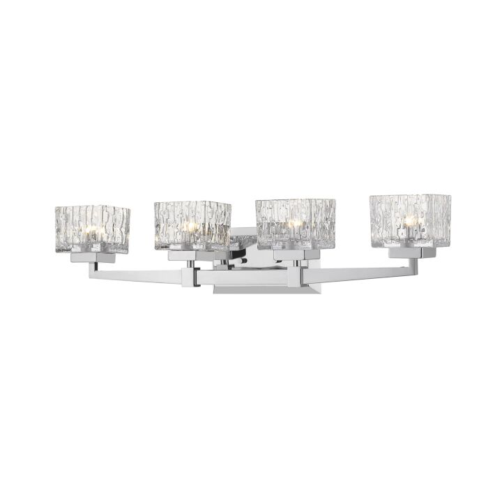 Z Lite Rubicon 4 Light Bathroom Vanity Light In Chrome