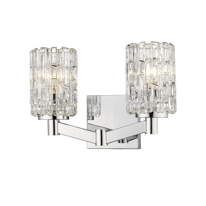Z Lite Aubrey 2 Light Bathroom Vanity Light In Chrome