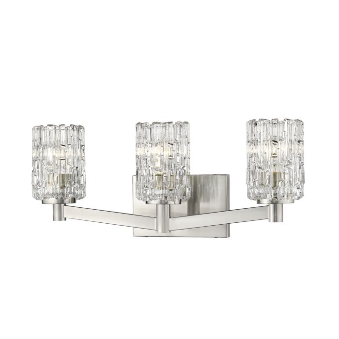 Z Lite Aubrey 3 Light Bathroom Vanity Light In Brushed Nickel