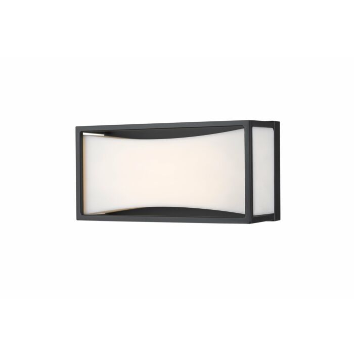 Z Lite Baden 1 Light Bathroom Vanity Light In Matte Black
