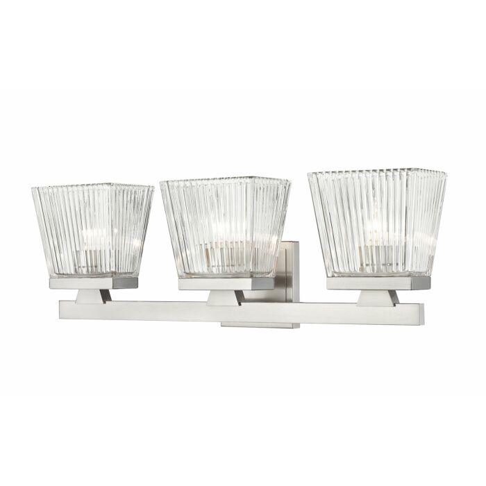 Z Lite Astor 3 Light Bathroom Vanity Light In Brushed Nickel