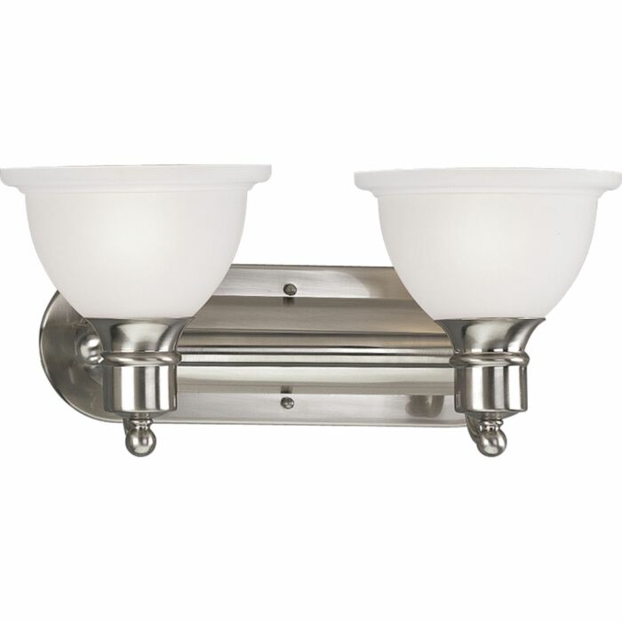 Madison 2-Light Bathroom Vanity Light Bracket in Brushed Nickel