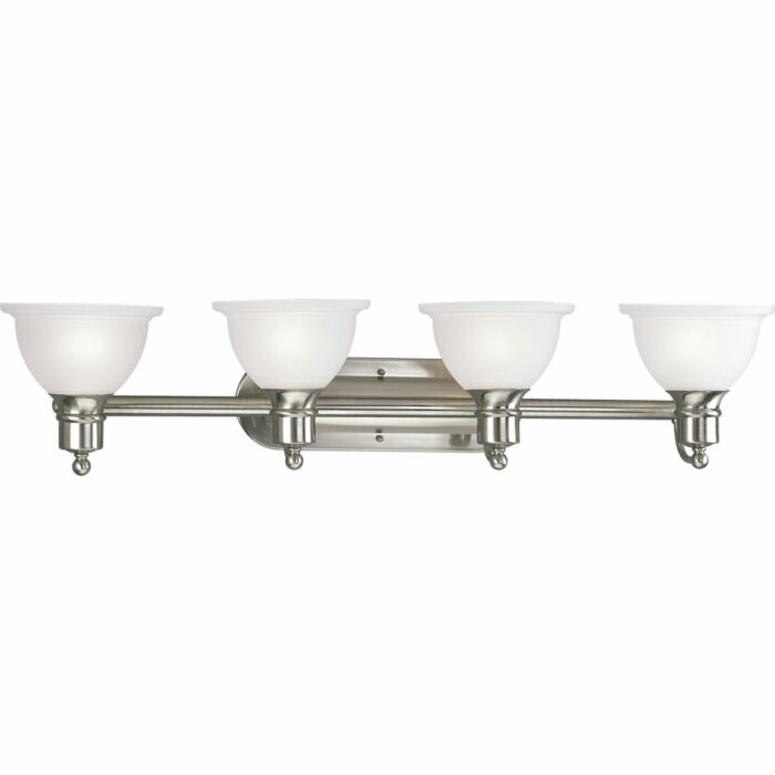 Madison 4-Light Bathroom Vanity Light Bracket in Brushed Nickel
