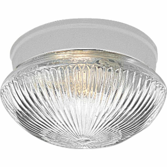 Fitter 1-Light Flush Mount in White
