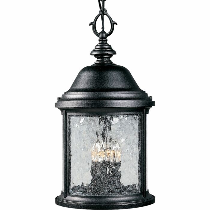 Ashmore 3-Light Hanging Lantern in Textured Black