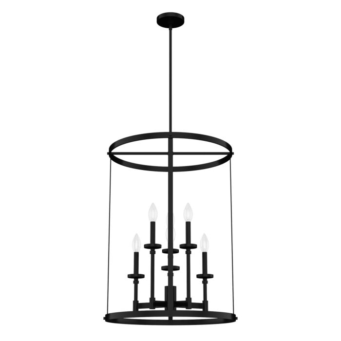 Hunter Briargrove Large Foyer in Matte Black