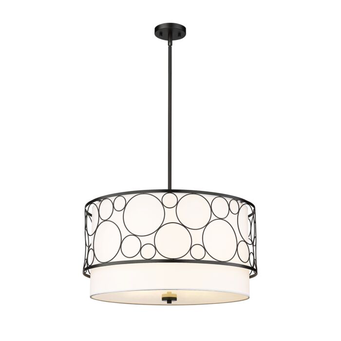 Z Lite Kendall 4 Light Pendant Light In Matte Black