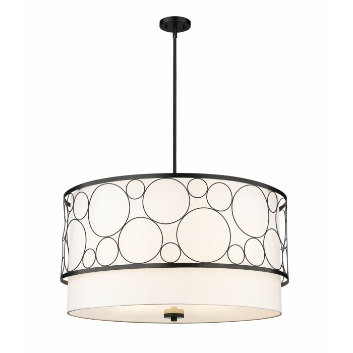 Z Lite Kendall 5 Light Pendant Light In Matte Black