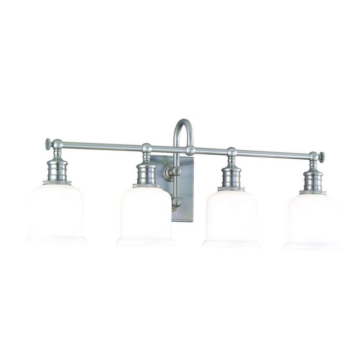 Hudson Valley Keswick 4 Light 29 Inch Bathroom Vanity Light in Satin Nickel