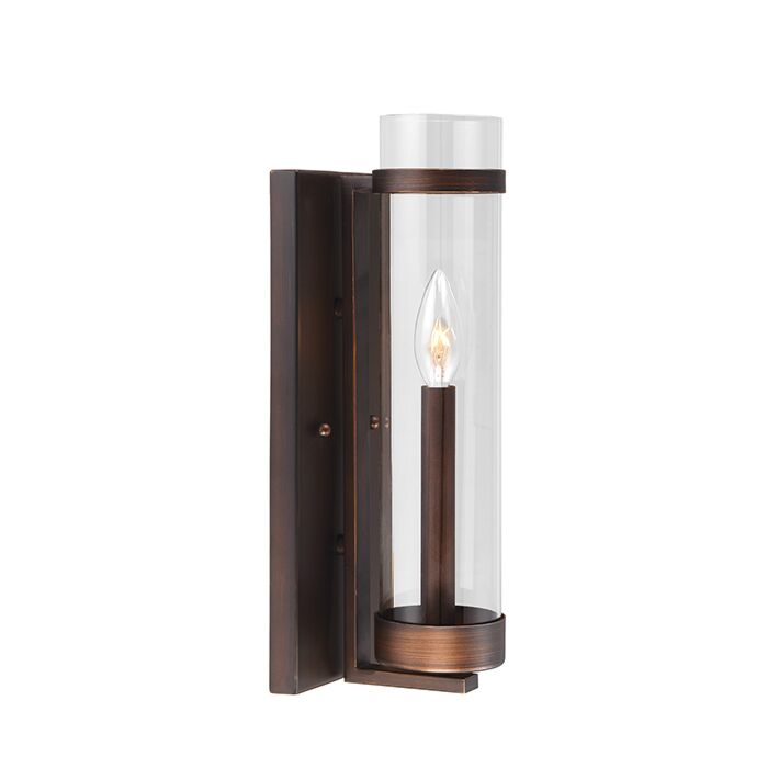 Millennium Lighting Milan 1 Light Wall Sconce in Rubbed Bronze