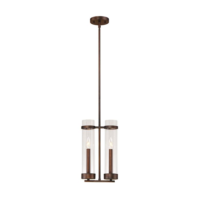 Millennium Lighting Milan 2 Light Mini Pendant in Rubbed Bronze