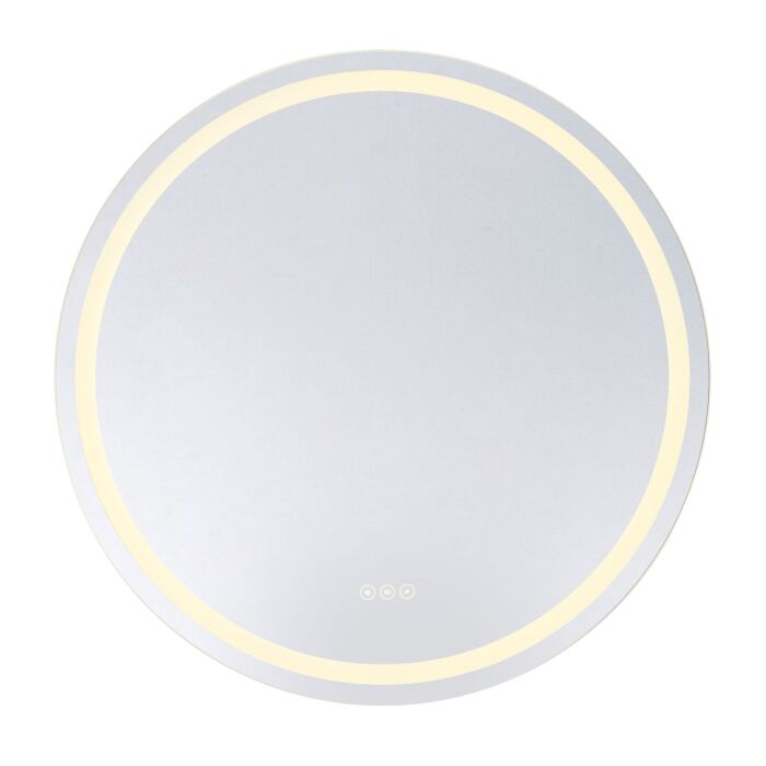 Beckett LED Round Frontlit and Backlit Mirror