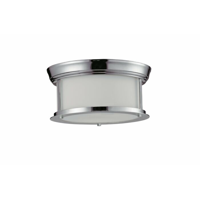 Z Lite Sonna 2 Light Flush Mount Ceiling Light In Chrome