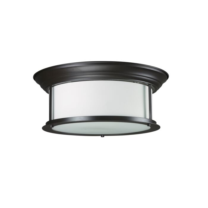 Z Lite Sonna 3 Light Flush Mount Ceiling Light In Bronze