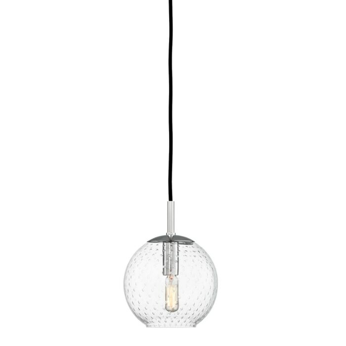 Hudson Valley Rousseau 10 Inch Pendant Light in Polished Chrome