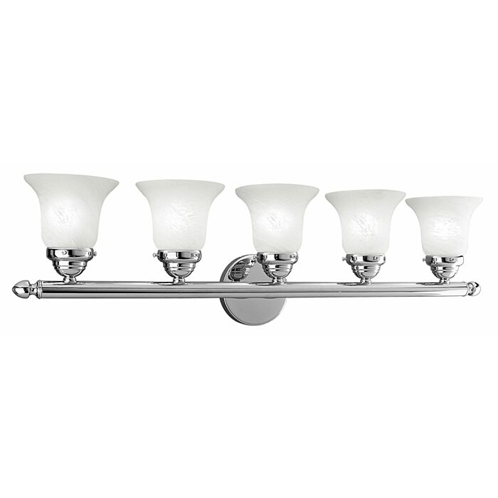 Neptune 5-Light Bathroom Vanity Light in Polished Chrome