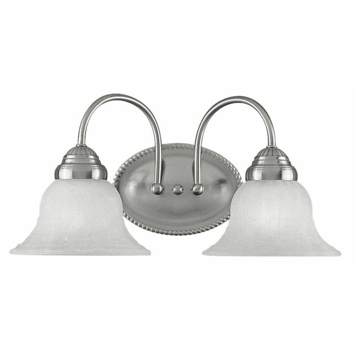 Edgemont 2-Light Bathroom Vanity Light in Brushed Nickel