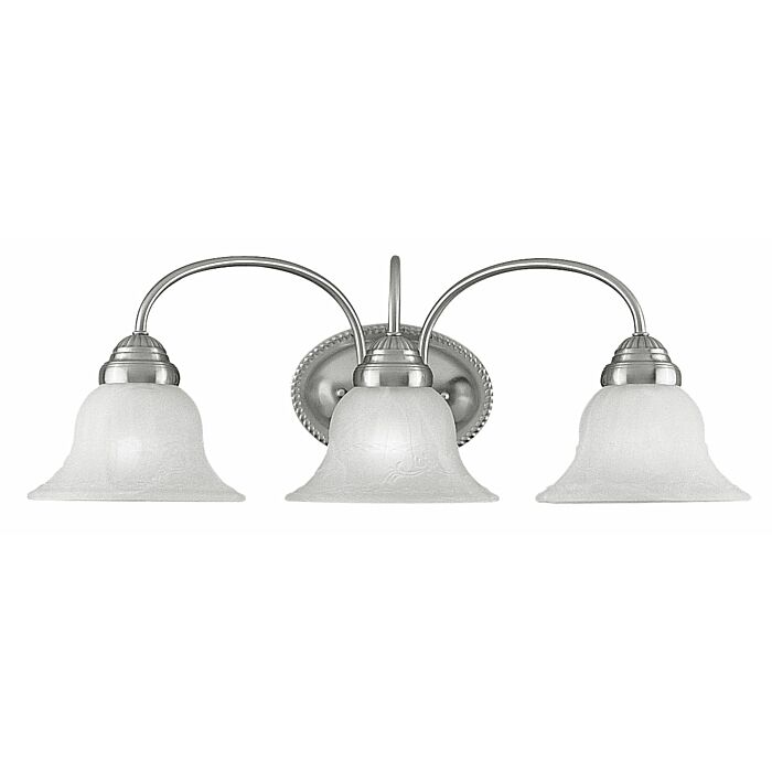 Edgemont 3-Light Bathroom Vanity Light in Brushed Nickel