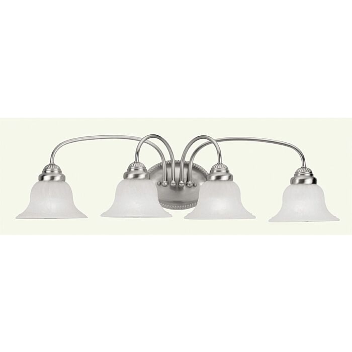 Edgemont 4-Light Bathroom Vanity Light in Brushed Nickel
