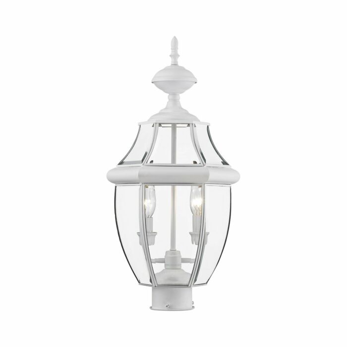Monterey 2-Light Outdoor Post Lantern in White