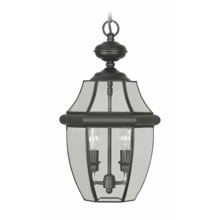 Monterey 2-Light Outdoor Pendant in Black