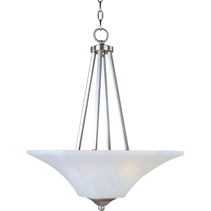 Maxim Lighting Aurora 2 Light Bowl Pendant in Satin Nickel