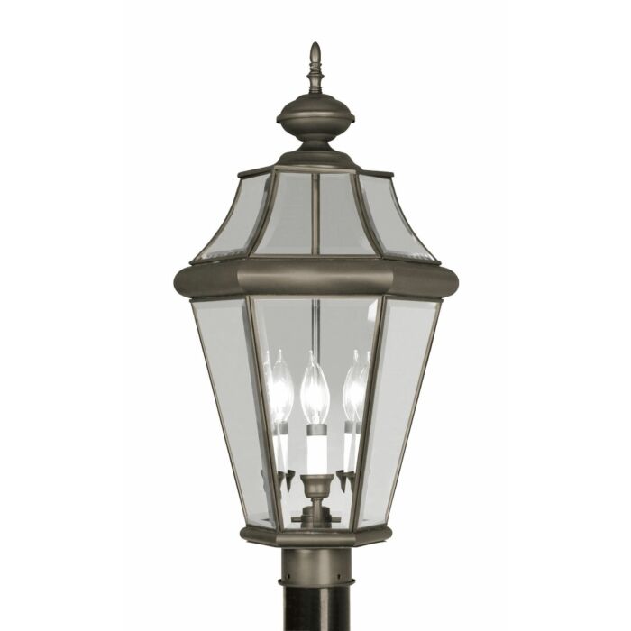 Georgetown 3-Light Post-Top Lanterm in Bronze
