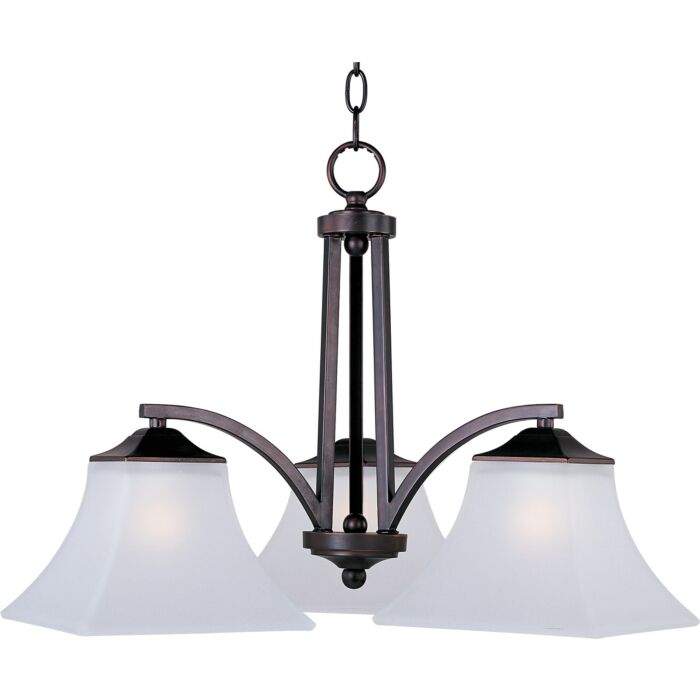 Maxim Lighting Aurora 3 Light Down Lt. Chandelier in Bronze