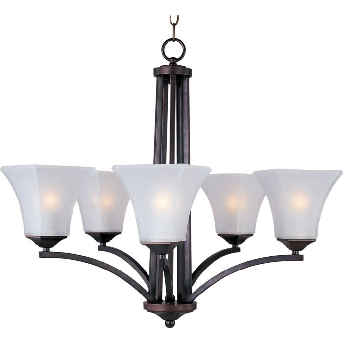 Maxim Lighting Aurora 5 Light Chandelier, Oil Rubbed Bronze
