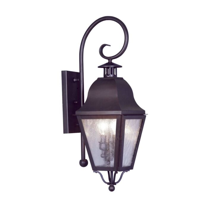 Amwell 2-Light Outdoor Wall Lantern in Bronze