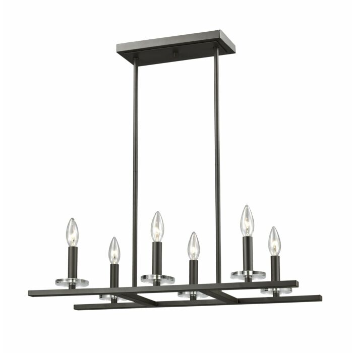 Z Lite Verona 6 Light Pendant Light In Bronze