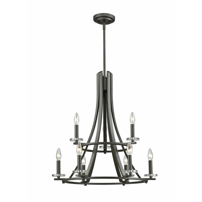 Z Lite Verona 9 Light Chandelier In Bronze