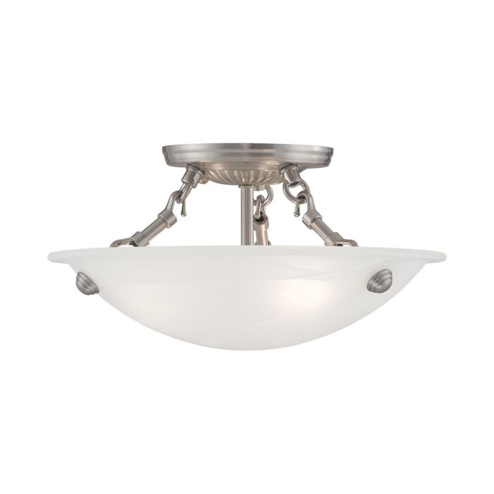 Oasis 3-Light Ceiling Mount in Brushed Nickel