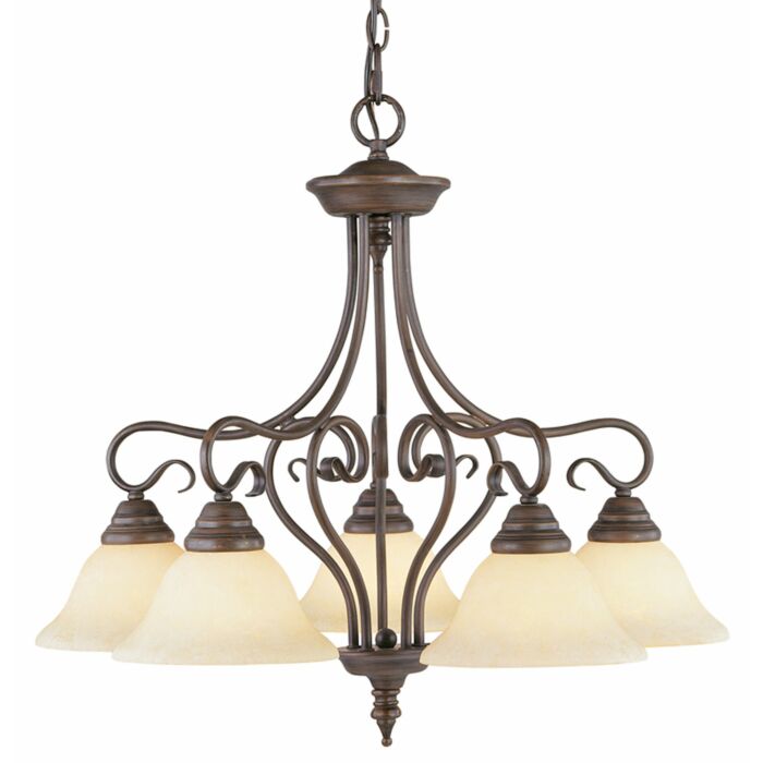 Coronado 5-Light Chandelier in Imperial Bronze