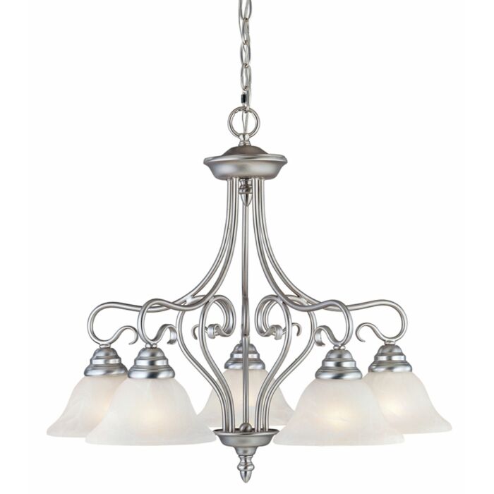Coronado 5-Light Chandelier in Brushed Nickel