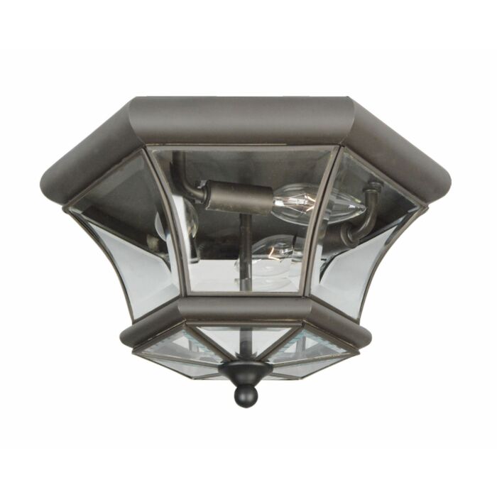 Monterey 3-Light Outdoor Ceiling Mount in Bronze