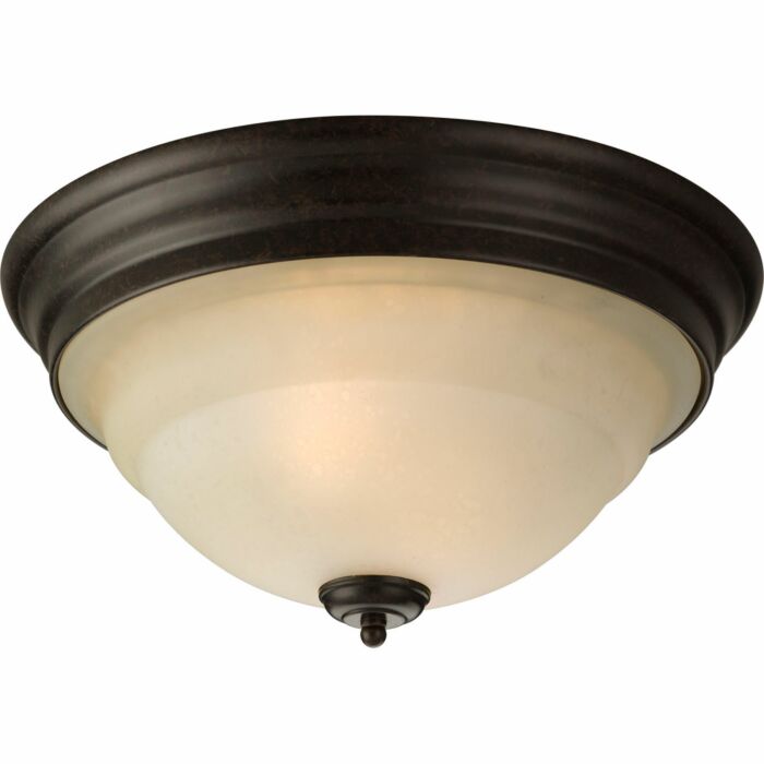 Torino 2-Light Flush Mount in Forged Bronze