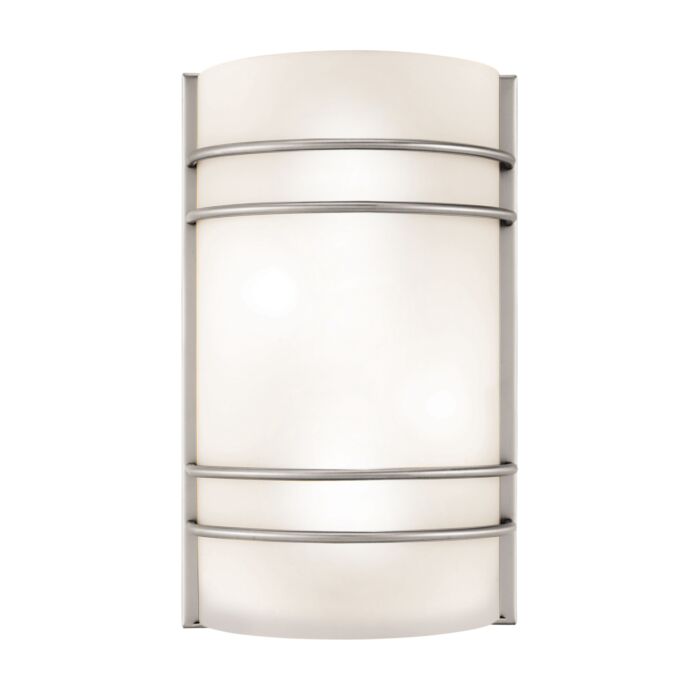 Access Artemis 2 Light Wall Sconce in Brushed Steel