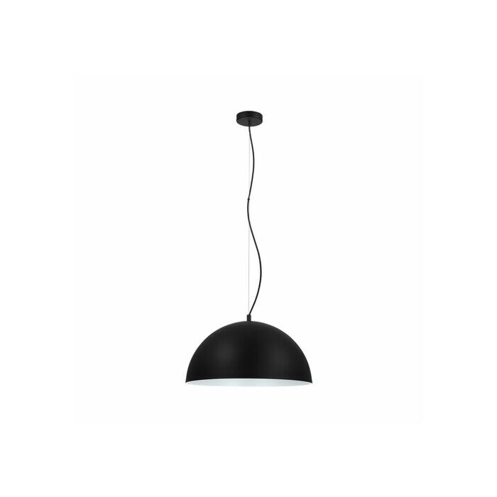 Rafaelino 1 Light 21 inch Black and White Bowl Pendant Ceiling Light