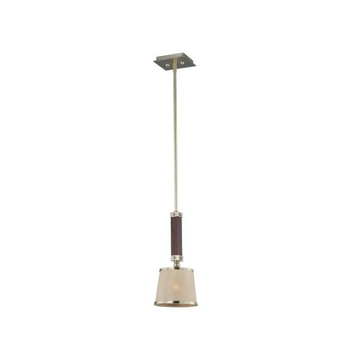 Maxim Lighting Maritime 1 Light 1 Light Mini Pendant in Antique Pecan / Satin Brass