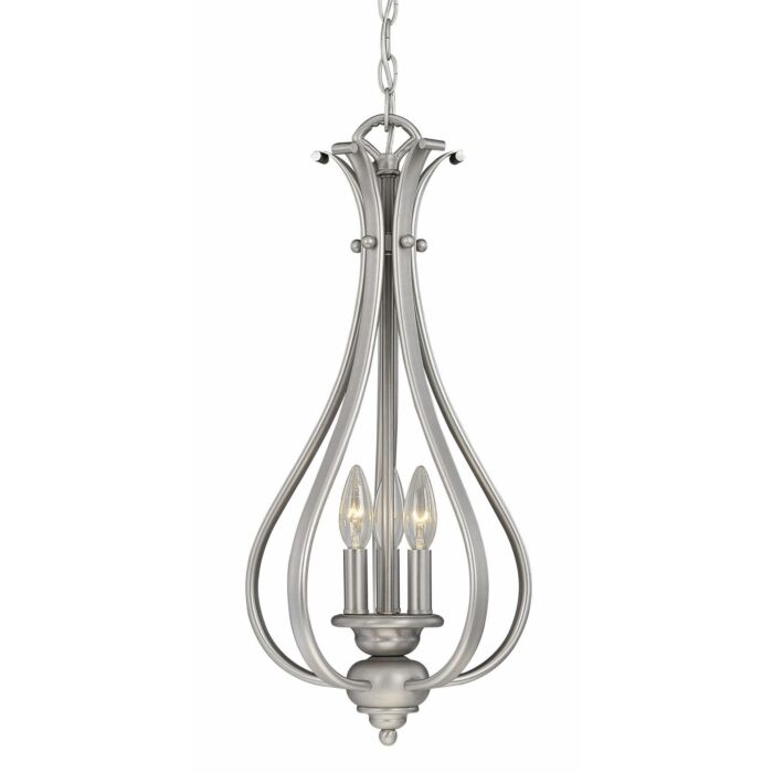 Monrovia 3-Light Pendant in Brushed Nickel