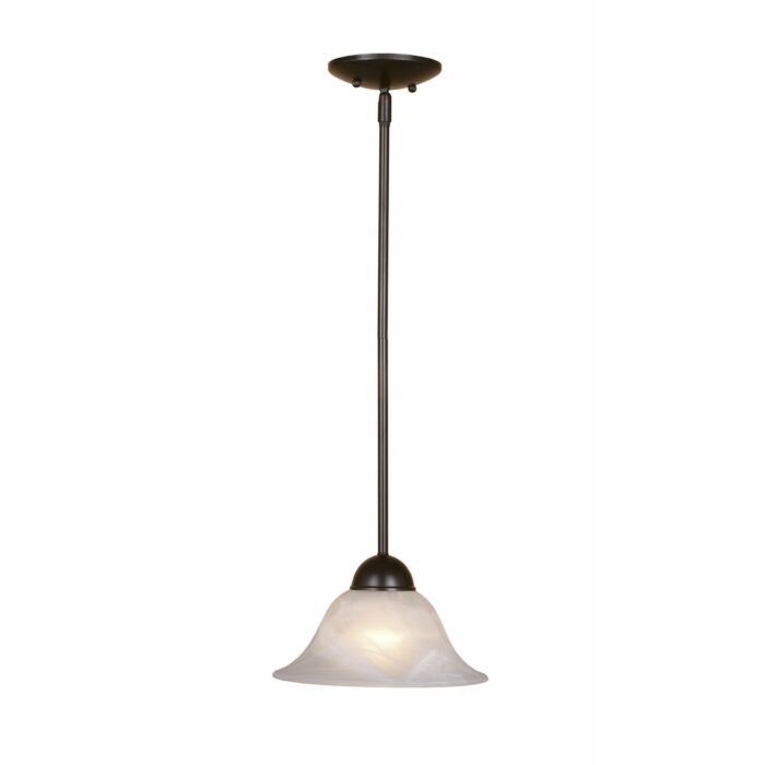 Da Vinci 1-Light Mini Pendant in Oil Burnished Bronze