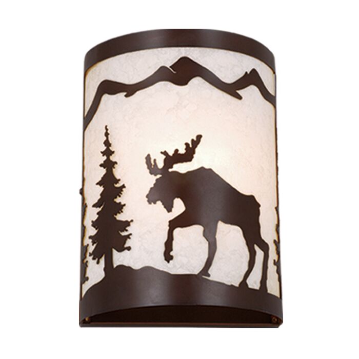 Yellowstone 1-Light Wall Sconce in Burnished Bronze