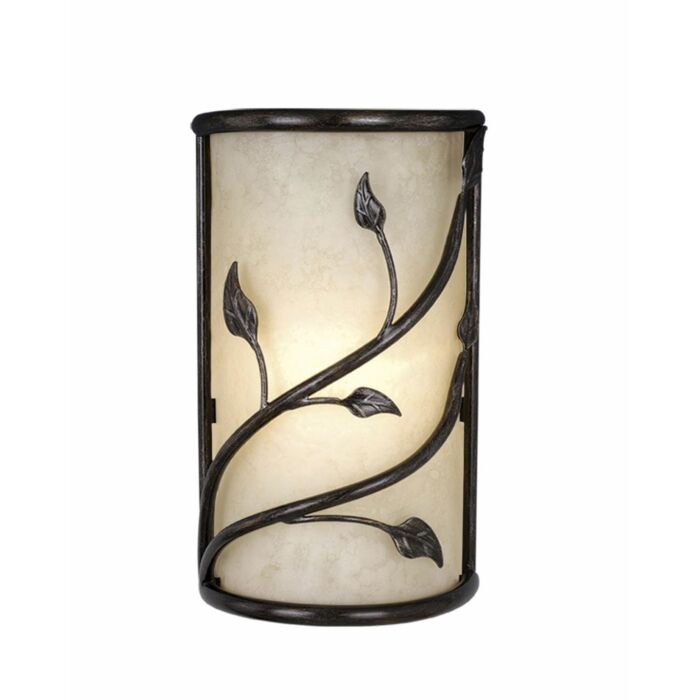 Vine 2-Light Wall Sconce in Oil Shale